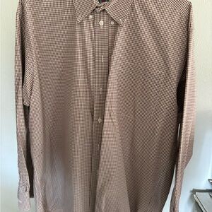 Classic Brown Checkered Men's Shirt‎